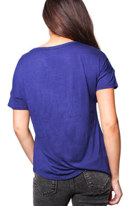 Women's Short Sleeve Round Neck Basic Top