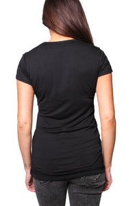 Women's Short Sleeve Round Neck Solid Top