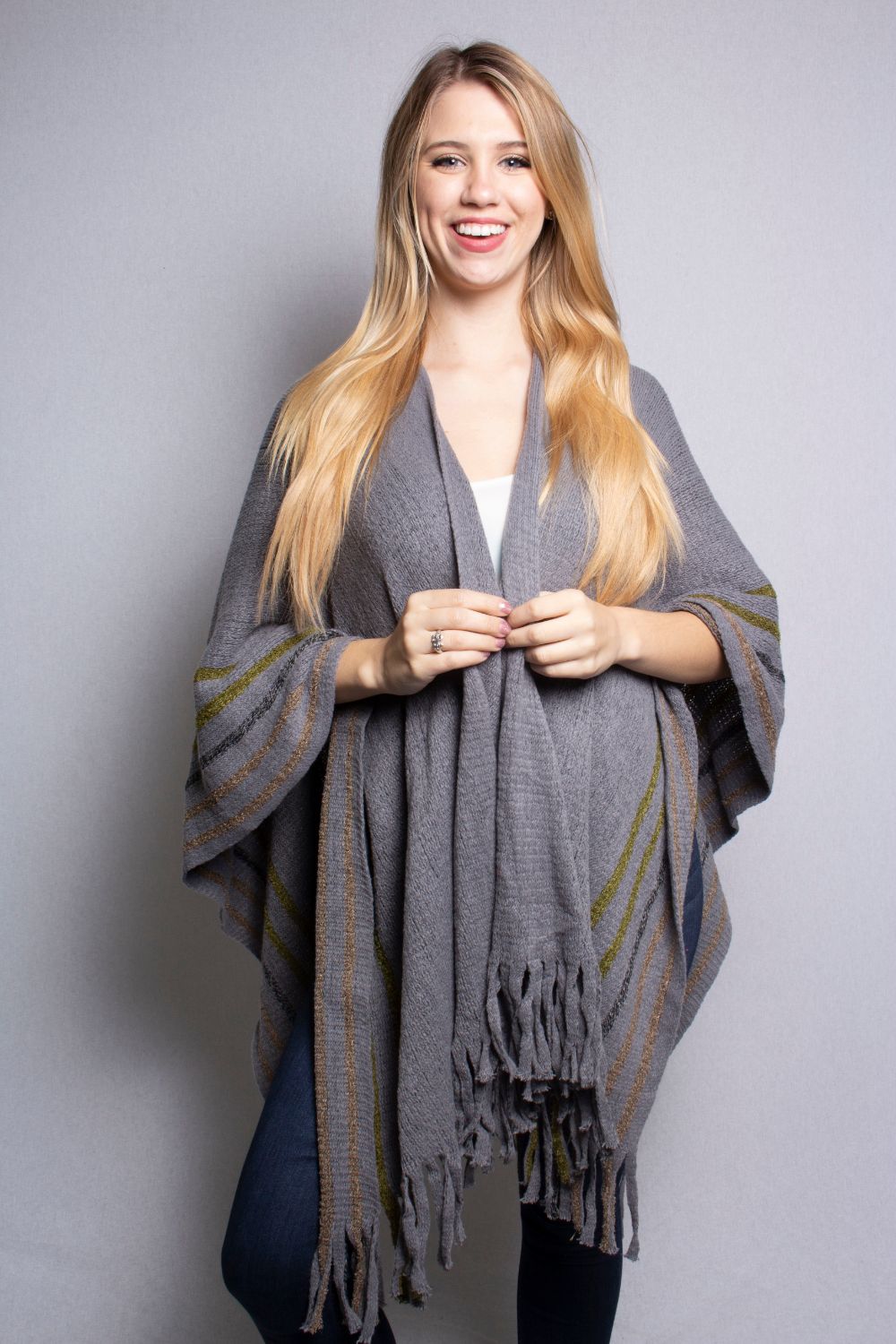 Women's Drape Poncho