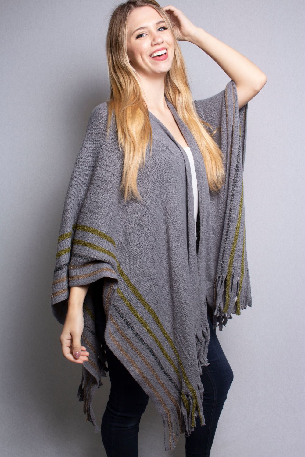 Women's Drape Poncho