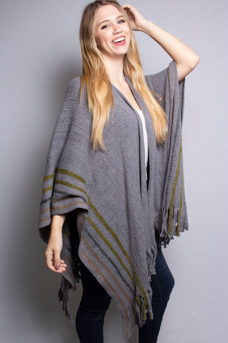 Women's Drape Poncho
