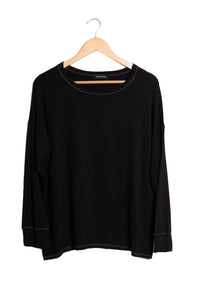Women's Long Sleeve Scoop Neck Solid Sweater