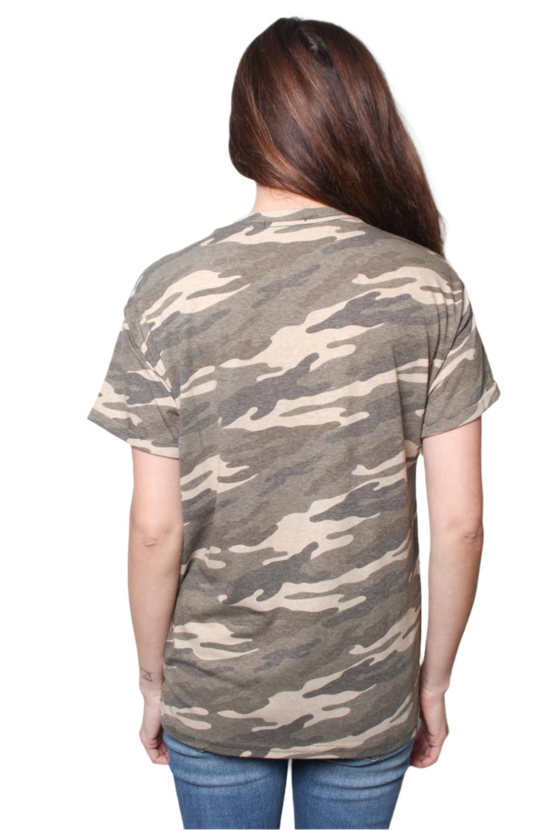 Women's Short Sleeve Comfy Camo T-Shirt