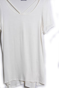 Women's Short Sleeve Scoop Neck Solid Top