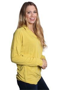 Women's Long Sleeve Loose Fit Solid Top