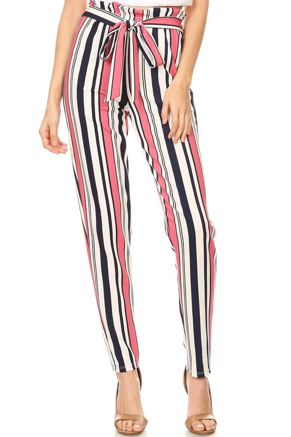 High Waist Paper Bag Pants