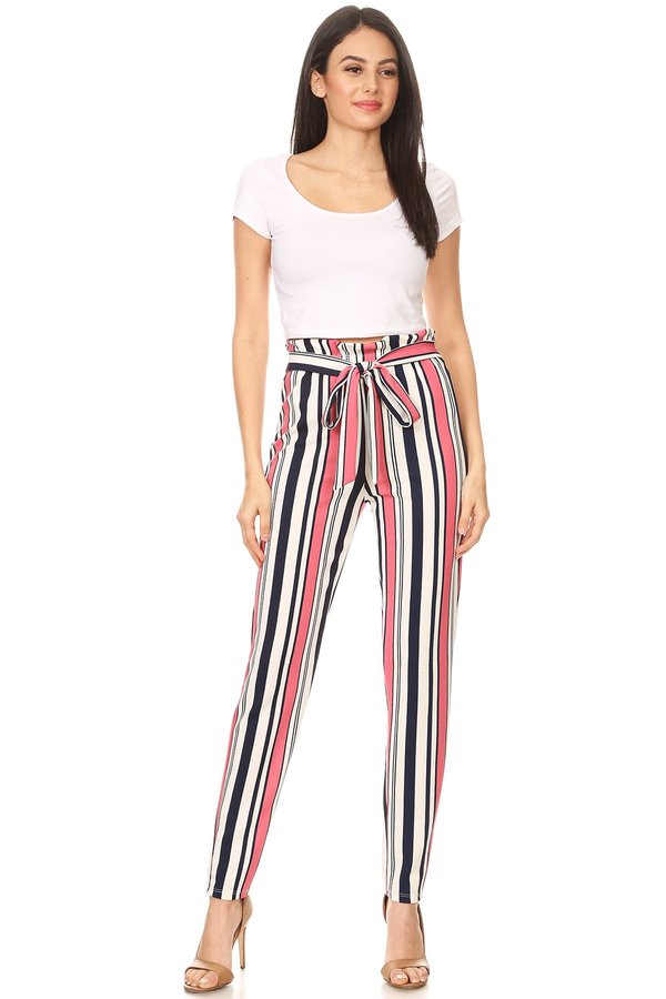 High Waist Paper Bag Pants