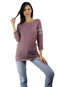 long sleeve light weight knit crew neck top