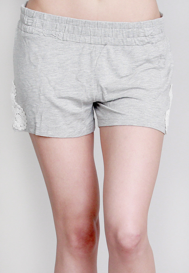 Women's  Shorts with Crochet Side Design
