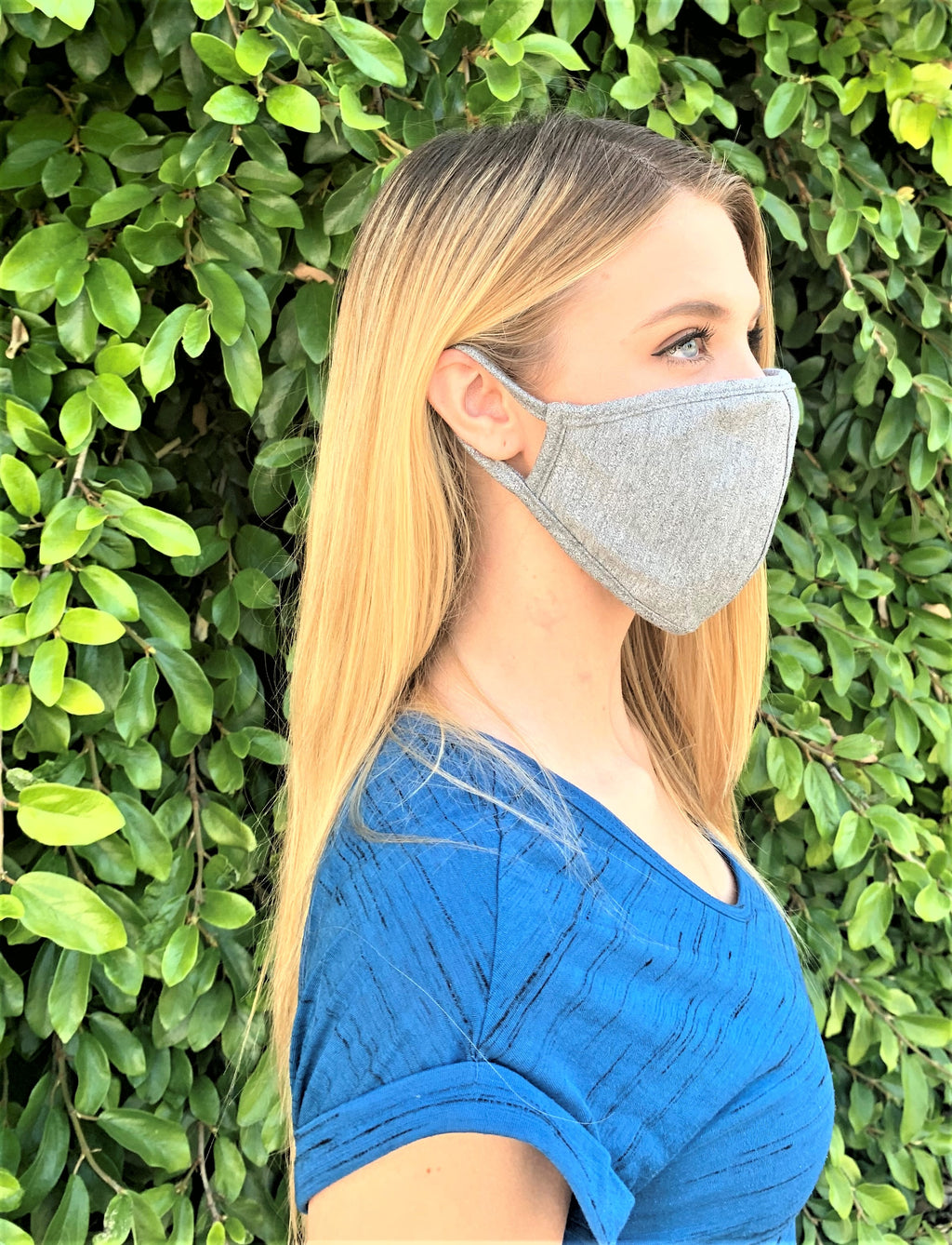 Heather Gray Comfortable Double Layer Face Mask (5)