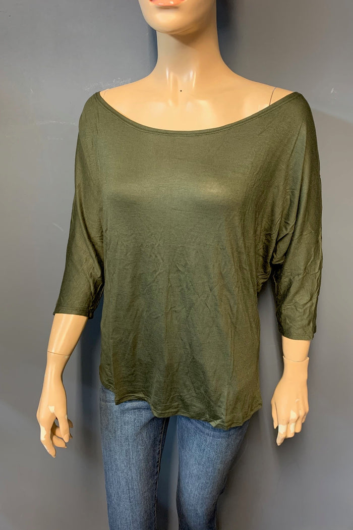 Women's 3/4th Sleeve Off Shoulder Top