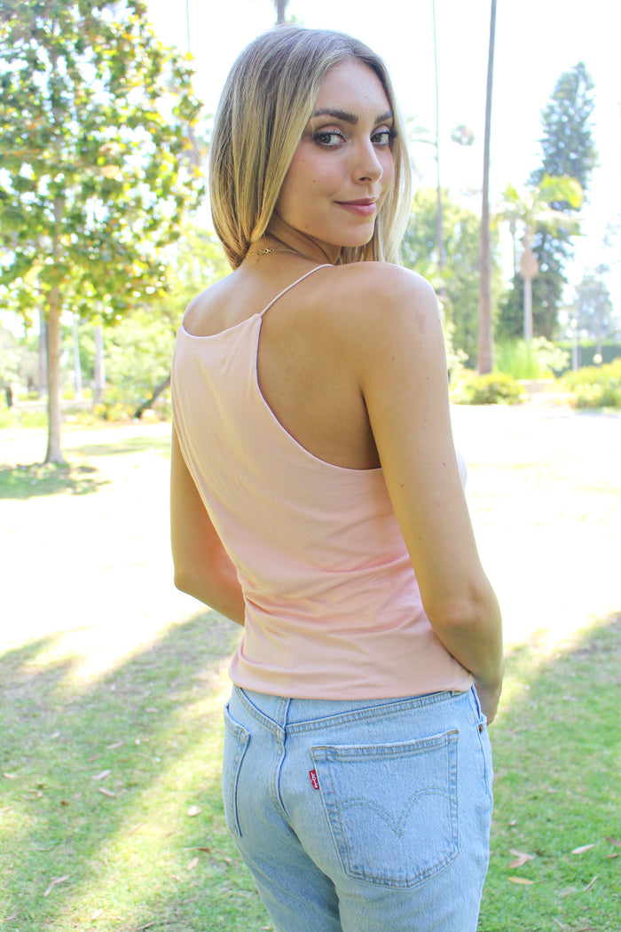 Women's Solid Halter Tank Top