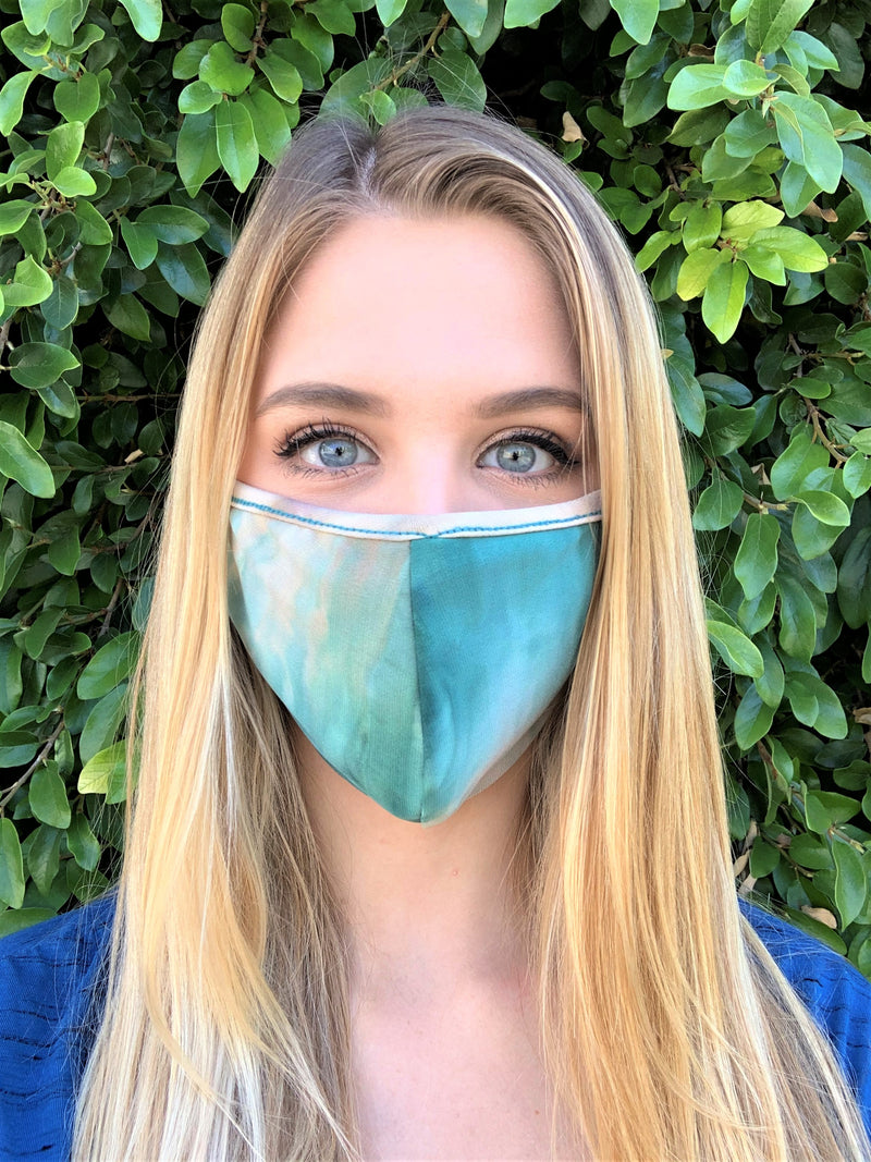 Tie Dye Print Comfortable Double Layer Face Mask
